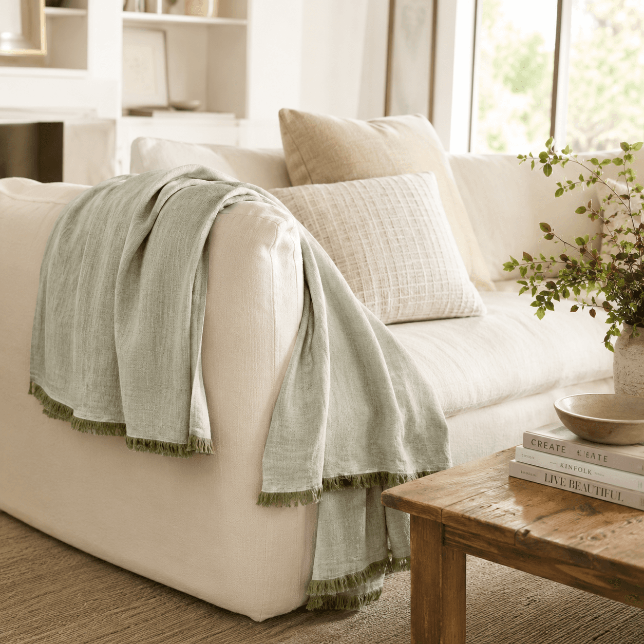 Classic Linen Throw 5